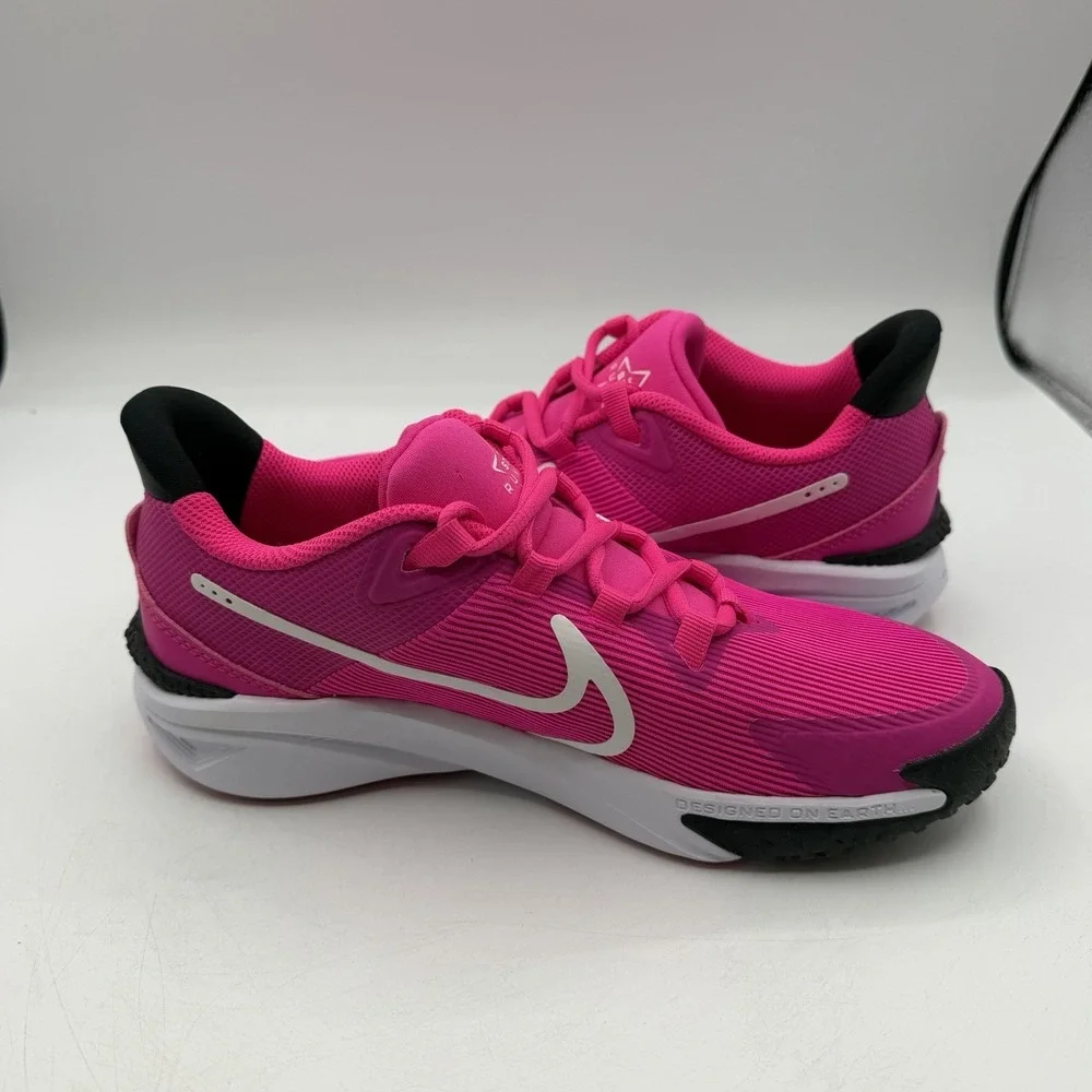Nike Star Runner 4 NN GS‎ Running Shoes Youth Sz 6Y Fierce Pink White DX7615-601